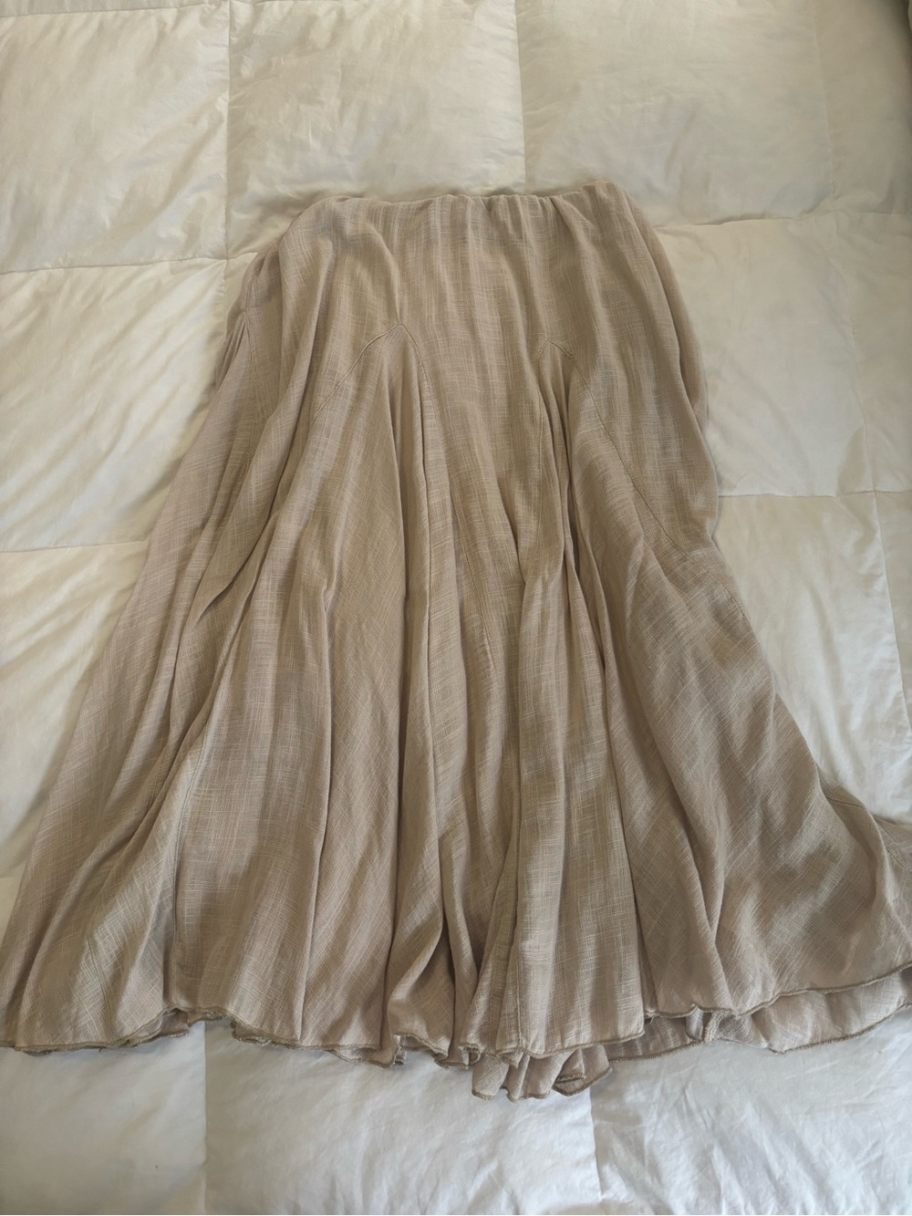 Free People Madras That Solid Linen Maxi Skirt